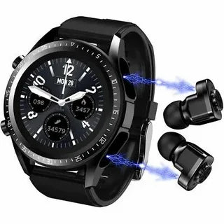 2 In 1 HI-FI Wireless Earphones Men Smart Watch decription